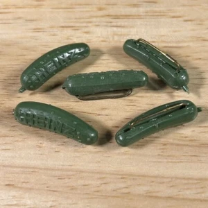 Vintage 1960s Heinz Pickle Pin 1.25 Inch Older Pin Style Quantity 5 - Picture 1 of 7