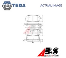 37619 BRAKE PADS SET BRAKING PAD REAR ABS NEW OE REPLACEMENT