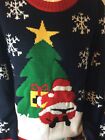 Ugly Christmas Sweater Size Xl Adult Christmas Tree With Santa
