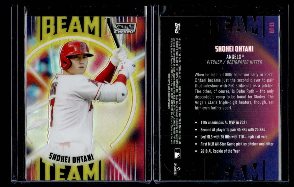 2022 Topps Stadium Club Chrome Beam Team #BT-13 Shohei Ohtani - Image 1 of 1
