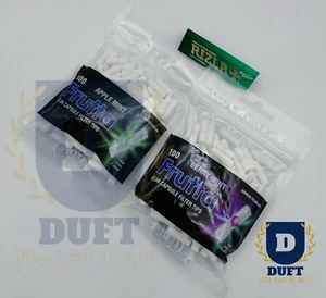 Rizla Green STD Papier Frutta Apfelbeere neuwertig aromatisiert 100 schmale Filterspitzen - Bild 1 von 9