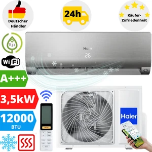 Haier Flexis Plus Silver Shine Klimaanlage 12000BTU Klimagerät Klima WLAN 3,5kW - Bild 1 von 13