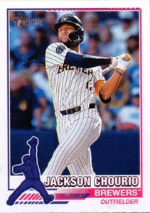 ⚾2025 Topps Heritage Milwaukee Brewers Jackson Chourio Redefined SP #76R-6⚾ - Picture 1 of 2