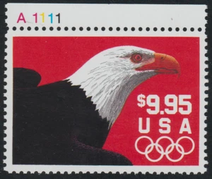 US 1991 SC# 2541 - Eagle with Selvage - M-NH Lot # 433  - Picture 1 of 2