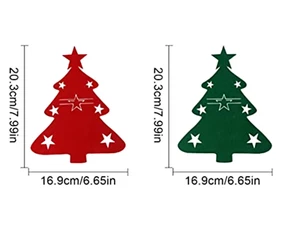 Weihnachten Besteckhalter Tischdeko Geschirrhüllen Messer Gabel Halter - Bild 1 von 6
