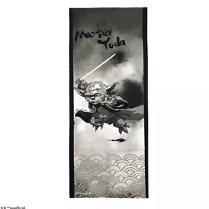 Star Wars TENUGUI YODA SUMIE STYLE Japanese Traditional COTTON 13x35" - Picture 1 of 3