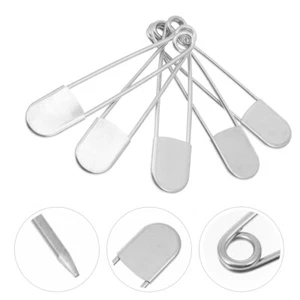 5 Pcs Edelstahlstift Baby Übergroße Sicherheitsnadeln Mit Schlaufen - Bild 1 von 12