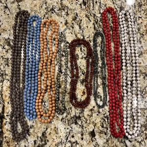 Mixed Lot Of Costume Jewelry Necklaces Beaded Beads Hand Knotted Vintage To Now - Picture 1 of 11