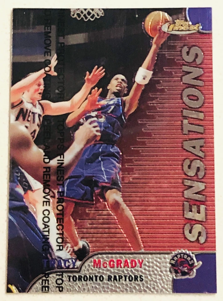 Tracy McGrady 1999-2000 Topps Finest Sensations NM-MT Card w/ coating #133 - Image 1 of 2