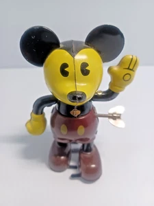 Vintage Young Epoch Disney Micky Mouse Metal Wind-Up Toy w/ Key & Tail - Picture 1 of 6