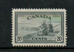 CANADA  1946-47  20c COMBINE HARVESTER SG404 MINT LIGHT HINGE     [#5105] - Foto 1 di 1