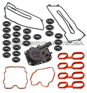 VALVE COVER GASKET SET +22 GROMMETS KIT W MANIFOLD GASKET FOR BMW E31 E32 E34 - Picture 1 of 2