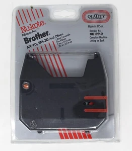 New 2 Nu-Kote Brand Ribbons for Brother AX-10, EM-30, Panasonic + More! - Picture 1 of 2