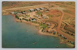 Postal TX Snyder Lake Thomas Lodge Vista Aérea Pesca Navegación Remolque Parque M6 - Imagen 1 de 2