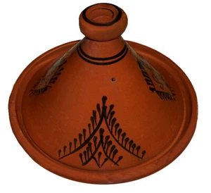 Olla de terracota marroquí tajine tajine sin plomo extra grande - Imagen 1 de 5