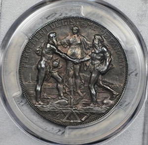 1880 Panama Canal Silver Medal PCGS SP63 Lec-2 Wow! #EWU9 - Picture 1 of 3