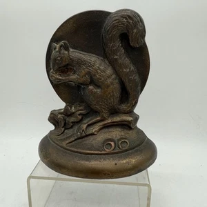 Vintage Cast Bronze Figural Squirrel Bookend/Door Stop - Picture 1 of 5