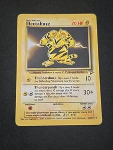 Electabuzz 024/130 Base Set 2 Regular Black Star Rare Pokemon TCG Light Played - Bild 1 von 2