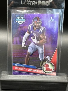 Quinshon Judkins 2023 Bowman University Chrome #135 Purple /399 BROWNS - Picture 1 of 2