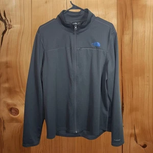 The North Face Mens Large FlashDry Full Zip Jacket Gray Lightweight Athletic - Picture 1 of 8