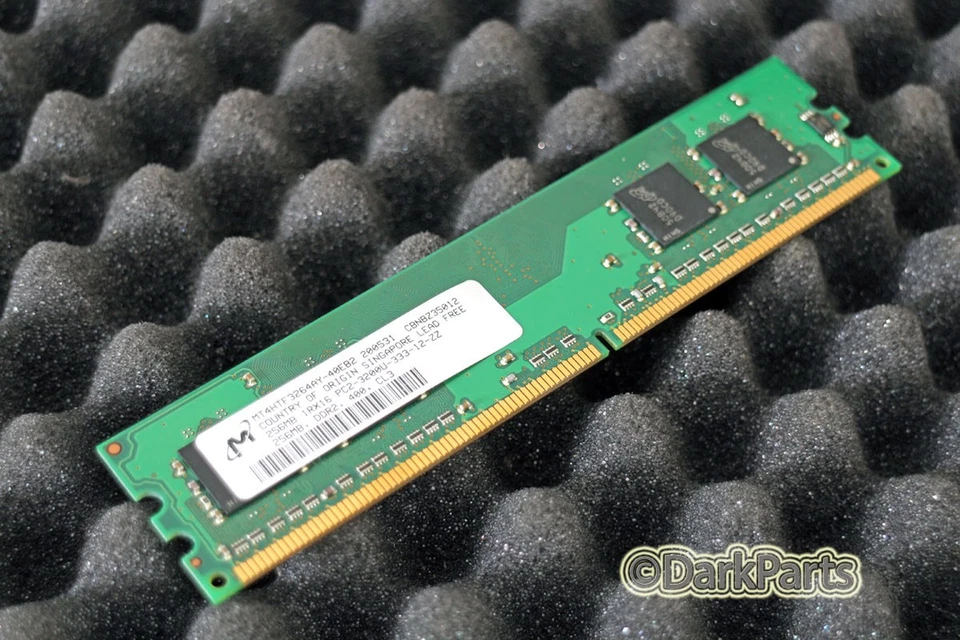 Micron MT4HTF3264AY-40EB2 256MB Memory RAM PC2-3200U-333-12-ZZ - Image 1 of 1