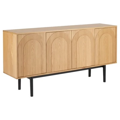 Ercol Ravello Sideboard in Oak DM with Black Legs W160 D40 H80 RRP £1400 - Image 1 of 4