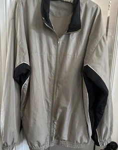 VTG Travelsmith Jacket Men's XL Khaki & Black Zip Polyester Collared - Picture 1 of 4