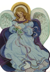 Joyeux Noël Ange Fille Femme Blonde Ailes Ambassadeur Carte de voeux - Photo 1/3
