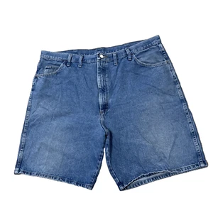 Wrangler Y2k Baggy Denim Shorts Herren 44x9 blau Jeans Skater Sk8 Strand Streetwear - Bild 1 von 20