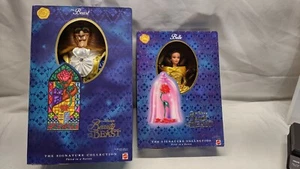 Disney Beauty and The Beast - BEAST  DOLL And  BELLE DOLL 1997 IN ORIGINAL BOXES - Picture 1 of 15