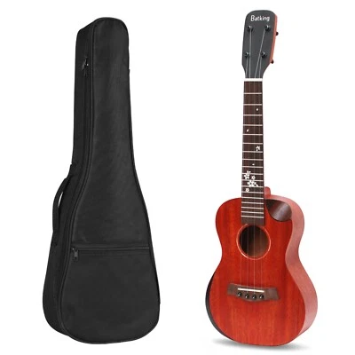 Batking Concert Ukuleles 23inch Solid Mahogany Hawaiian Uke ''HELIUMX 22" Tuners - Image 1 of 4