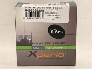Xperio Polarized KBCO XPlore PC Optical Sunglass Lens Blank Grey-3, Left - NEW - Picture 1 of 1