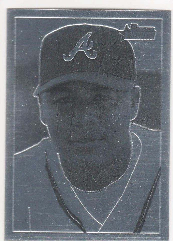 2001 Bowman Heritage Chrome #BHC96 Andruw Jones 050-G - Image 1 of 2