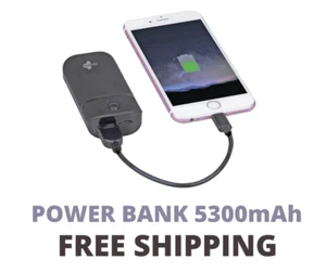 Power Bank 5300 mAh Compatible avec iPods, iPhones, Smartphones - Photo 1 sur 4