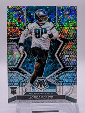 2022 Mosaic Jordan Davis Rookie Card #370 RC Eagles Disco Silver Holo No Huddle