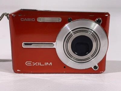 Casio Exilim EX-S500 Digitalkamera Rot ungeprüft ohne Akku HL12 - Bild 1 von 4