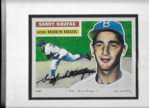 SDANDY KOUFAX LIMITED PRODUCTION OVER-SIZE 1956 CARD #04 - Bild 1 von 1