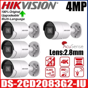 Neu Hikvision DS-2CD2083G2-IU 8MP 4K AcuSense POE IR Mic IP Kamera 1-4 Stück - Picture 1 of 17