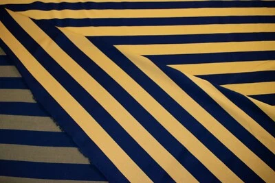 Schwarz gelb gestreifter Stoff bernsteinfarben Sport Rugby Team Club Blazer Jacken von M