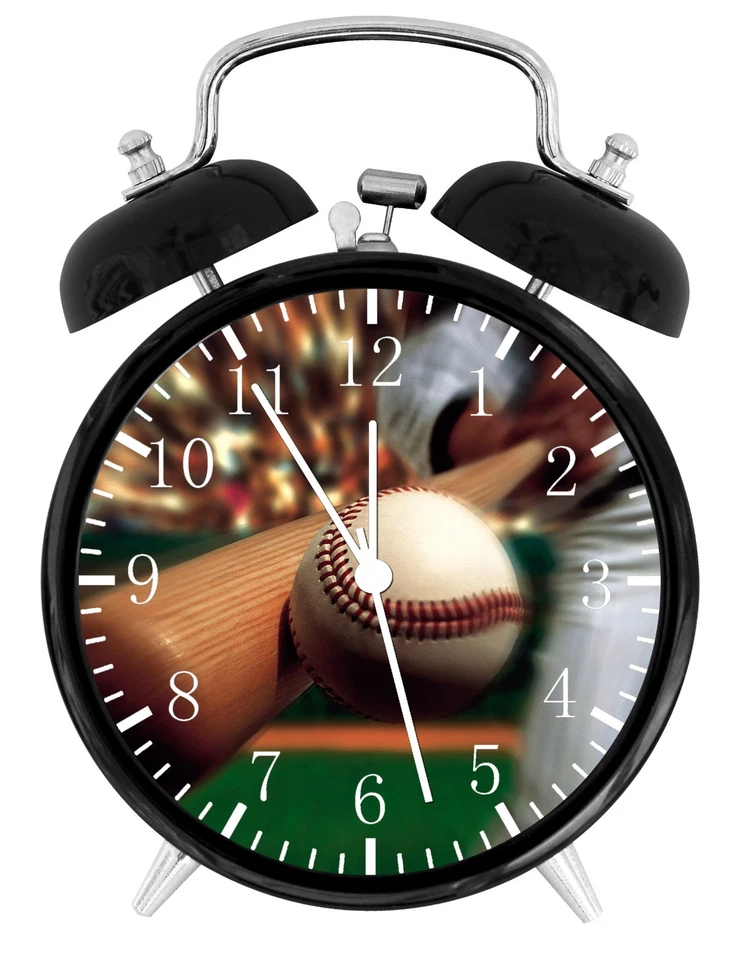 Baseball Alarm Desk Clock Nice For Decor or Gifts F151 - Image 1 of 1