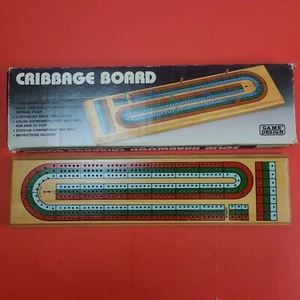 Vintage Cribbage Board Natural Hardwood Triple Track Color 1985 Item# CR-145 - Bild 1 von 13