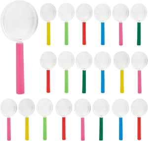 Magnifying Glass Kids 30 Pieces Plastic Magnifier Colorful Mini Hand Lens for Sc - Picture 1 of 7