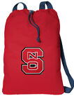 NC STATE Backpack Cinch Pack Drawstring Bags WIDE STRAPS! Comfortable COTTON!