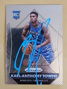 Karl-Anthony Towns Signed 2015-16 Prizm Rookie Card #328 NBA NY Knicks RAD - Bild 1 von 1