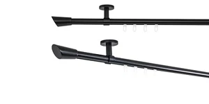 Barra de cortina a medida trapo interior distancia techo 4 cm color: negro - Imagen 1 de 46