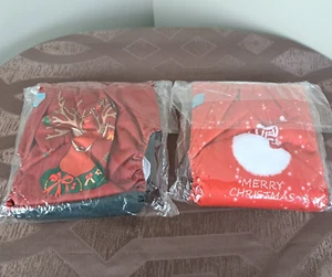 2 nuevos pañales de tela reutilizable para bebé Alva Baby Feliz Navidad renos y muñeco de nieve - Imagen 1 de 7