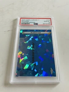 2020 Topps Chrome Sapphire Formula 1 F1 Mclaren Team Logo #115 PSA 10 - Picture 1 of 2