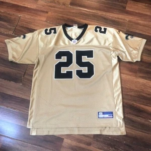New Orleans Saints Jersey Men's Size 56 Reggie Bush #25 Reebok NFL Football Gold - Picture 1 of 11
