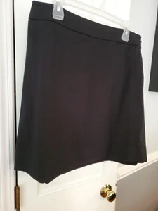 White House Black Market schwarz gefütterter gerader Rock Größe 14 neu mit Etikett  - Bild 1 von 11