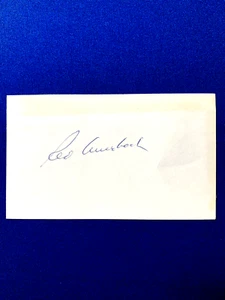 RED AUERBACH NBA HOF SIGNED 3x5 INDEX CARD BOSTON CELTICS 9 CHAMPS PSA DNA - Picture 1 of 3